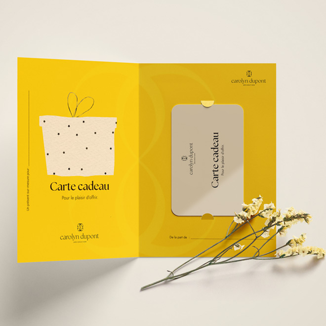 carte cadeau design graphisme et impression à Pontarlier