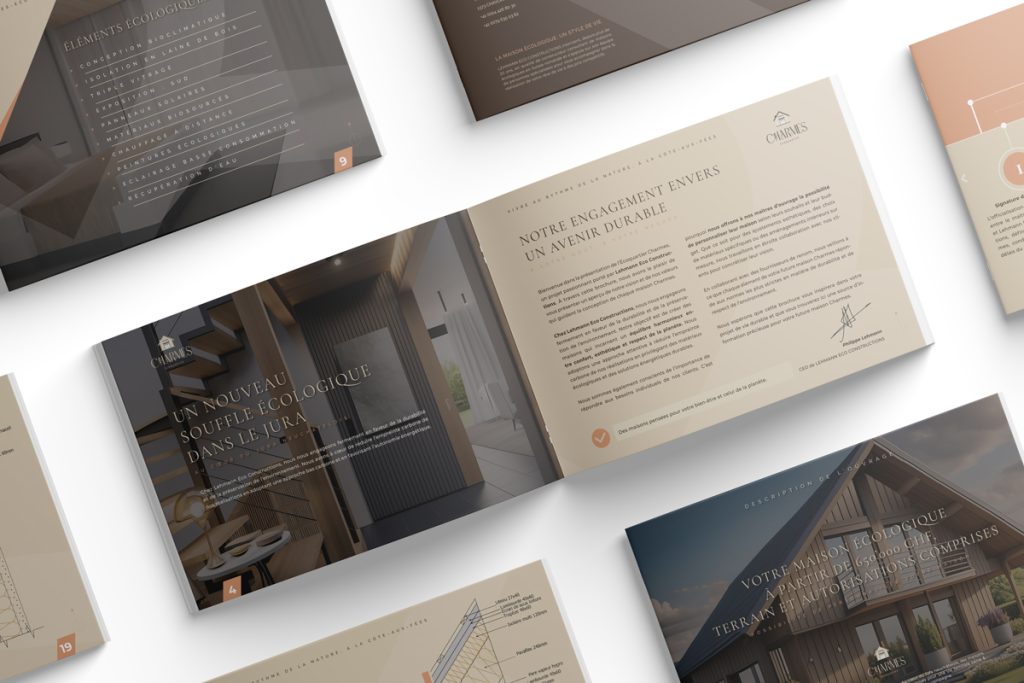 création de brochure interactive du Descriptif de l'ouvrage