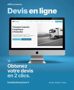 Création du site internet HD Express avec devis en ligne par X-Marques