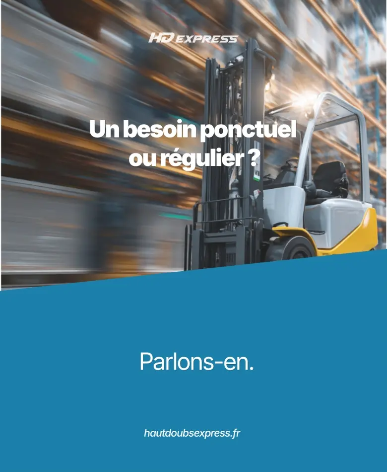 Stratégie marketing logistique Visuel marketing digital créé par X-Marques pour les services logistiques de HD Express